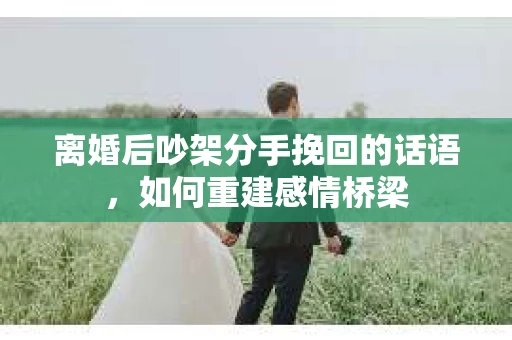 离婚后吵架分手挽回的话语，如何重建感情桥梁