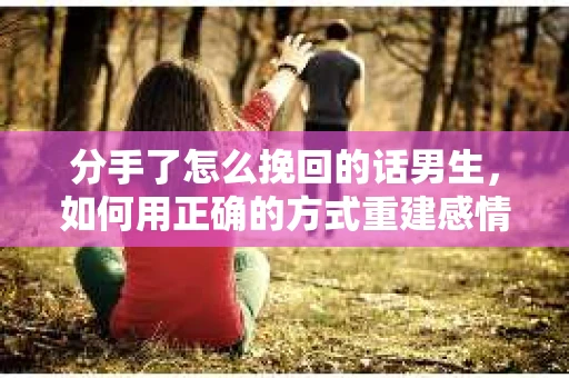分手了怎么挽回的话男生，如何用正确的方式重建感情