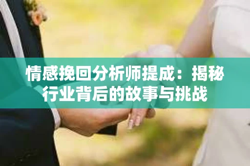 情感挽回分析师提成：揭秘行业背后的故事与挑战