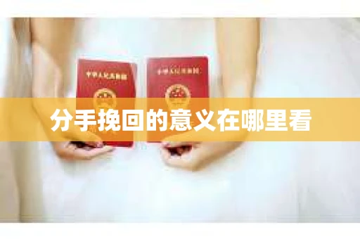 分手挽回的意义在哪里看