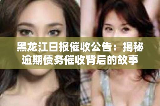 黑龙江日报催收公告：揭秘逾期债务催收背后的故事