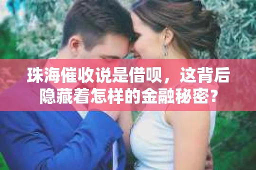 珠海催收说是借呗，这背后隐藏着怎样的金融秘密？
