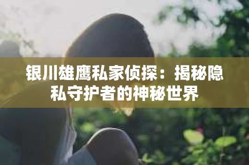 银川雄鹰私家侦探：揭秘隐私守护者的神秘世界