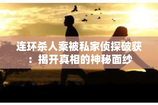 连环杀人案被私家侦探破获：揭开真相的神秘面纱