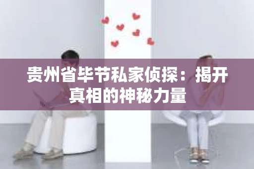 贵州省毕节私家侦探：揭开真相的神秘力量