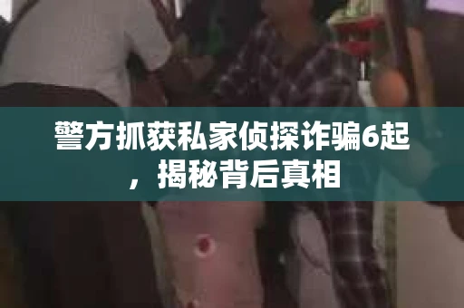 警方抓获私家侦探诈骗6起，揭秘背后真相