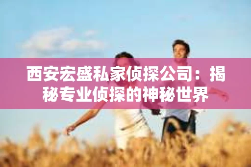 西安宏盛私家侦探公司：揭秘专业侦探的神秘世界