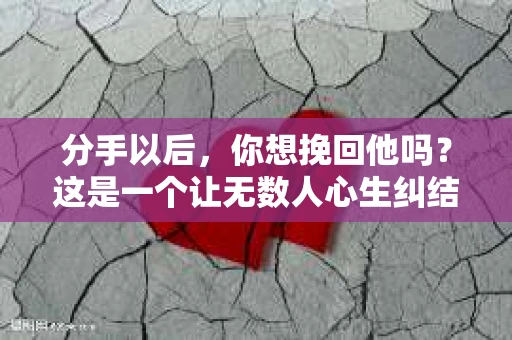 分手以后，你想挽回他吗？这是一个让无数人心生纠结的问题。在爱情的世界里，每一段关系的结束都伴随着无尽的思考与挣扎。本文将深入探讨分手后是否应该挽回，以及如何正确处理这种情感困境