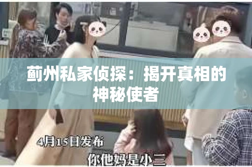 蓟州私家侦探：揭开真相的神秘使者