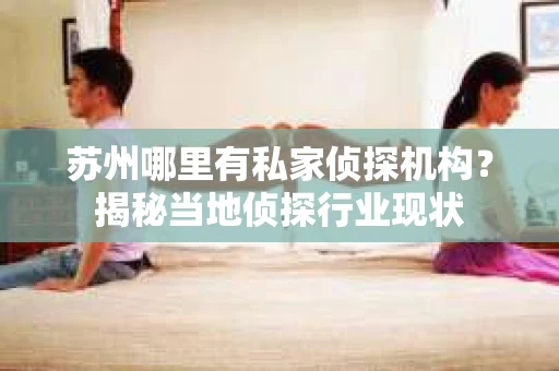 苏州哪里有私家侦探机构？揭秘当地侦探行业现状