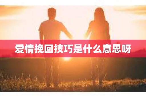爱情挽回技巧是什么意思呀